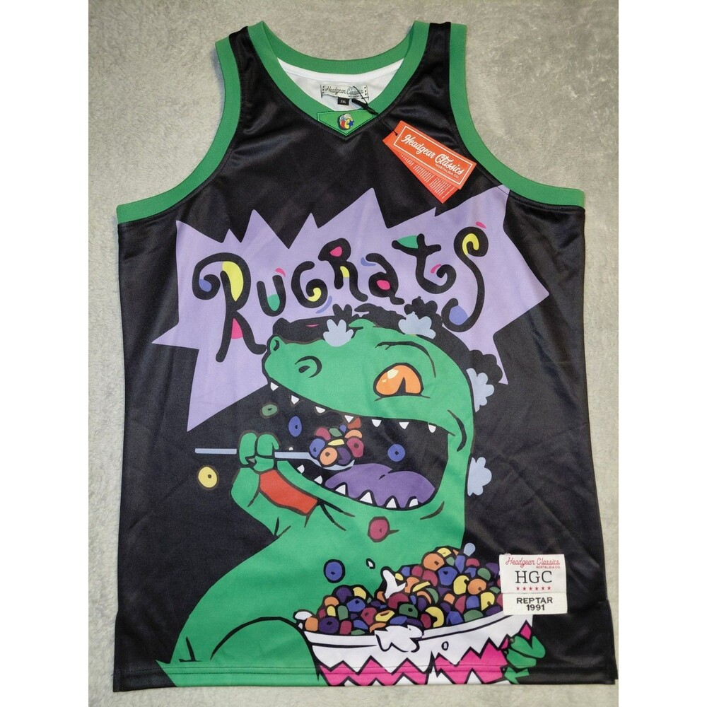 Headgear Classics Basketball Jersey Nickelodeon Rugrats Reptar Cereal Men's 2XL